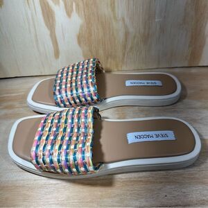 Steve Madden Multicolor Woven Sandals Women’s Size 9